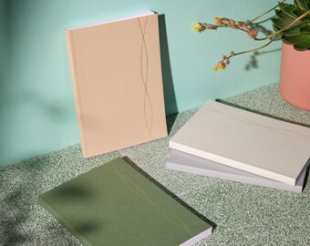 Bundle of four A5 lined notebooks | notepad | journal | ruled pages | gold foil | luxury | quality premium stationery | LSW London