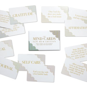 Mind Cards: New Mum Edition Daily wellbeing cards for new mothers Mother's Day gift mindfulness present for mom Christmas stocking image 3