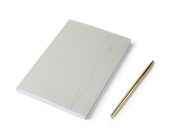 A5 Bullet Journal in Blue – Dotted Notebook with 192 Pages | Softcover Writing Journal | Minimalist Stationery Gift | Made in the UK