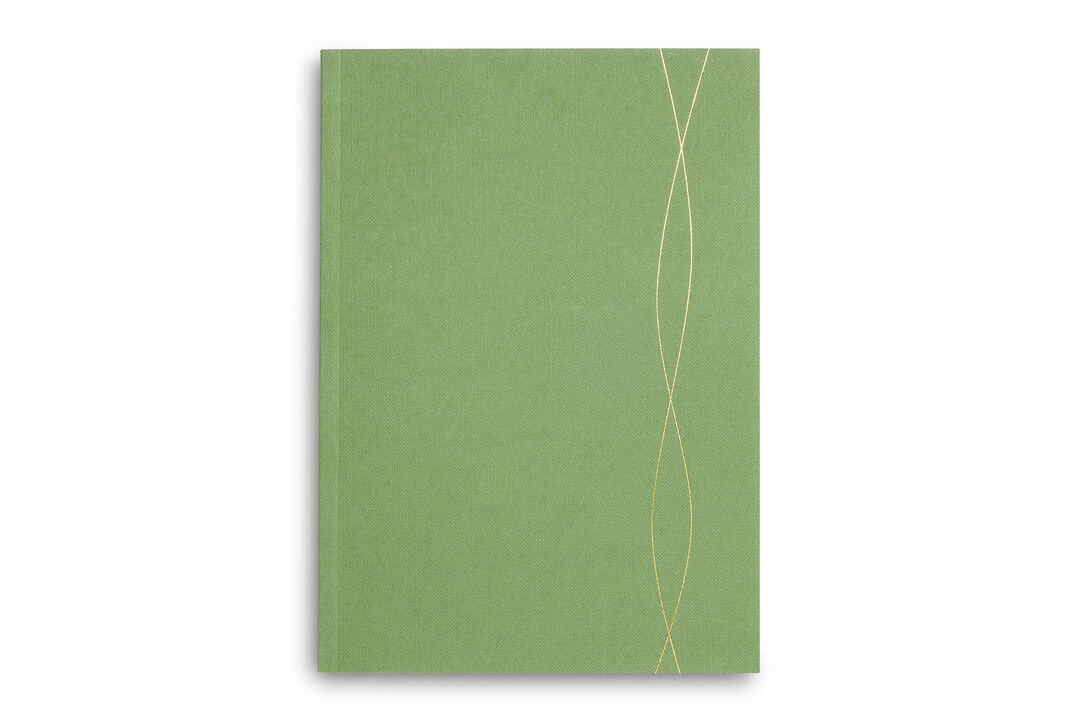 A5 Ruled Notebook in Mid Green Notepad Journal Lined - Etsy