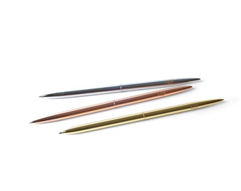 LSW Pen | Black ballpoint | Gold, Silver or Rose Gold Metal