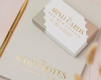 Pregnancy & Beyond Bundle - Mama Notes journal and Mind Cards: New Mum Edition | Baby shower gift | Present for pregnant mom | Self care