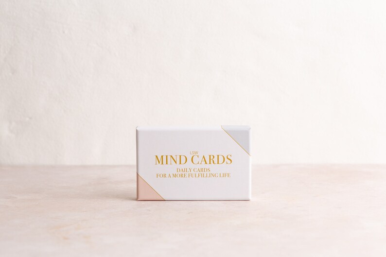 LSW Mind Cards: Daily cards for a more fulfilling life | Increase wellbeing & boost your mood | gratitude | self gift