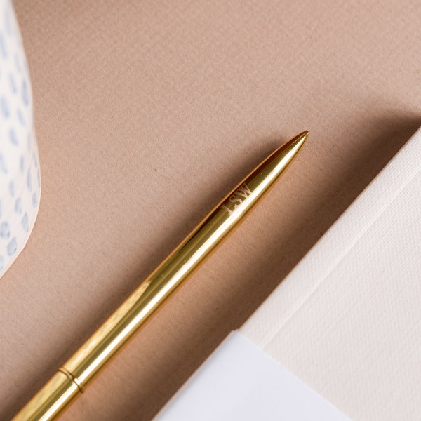 LSW Pen | Black ballpoint | Gold Metal
