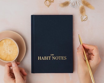 Habit Notes – 12-Week Habit Tracker Journal | Daily + Weekly Tracking | B6 Undated Planner | Self-Care & Productivity Gift