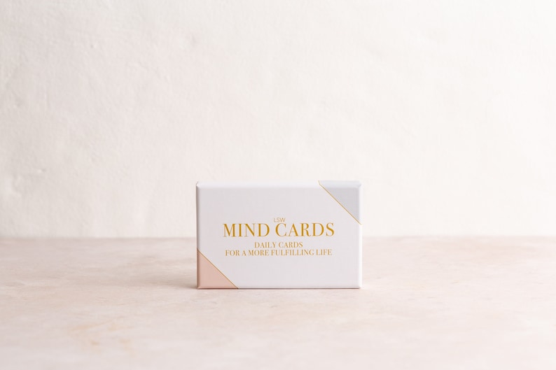 LSW Mind Cards: Daily cards for a more fulfilling life | Increase wellbeing & boost your mood | gratitude | self gift 