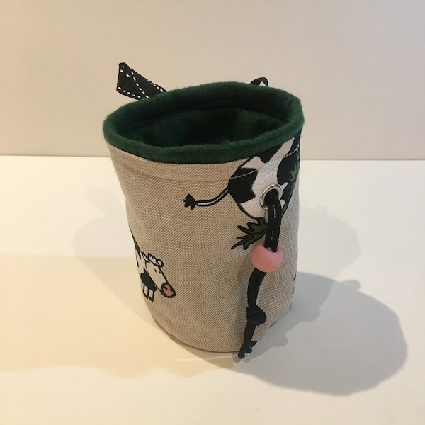 Cow Chalk Bag/Utility Bag