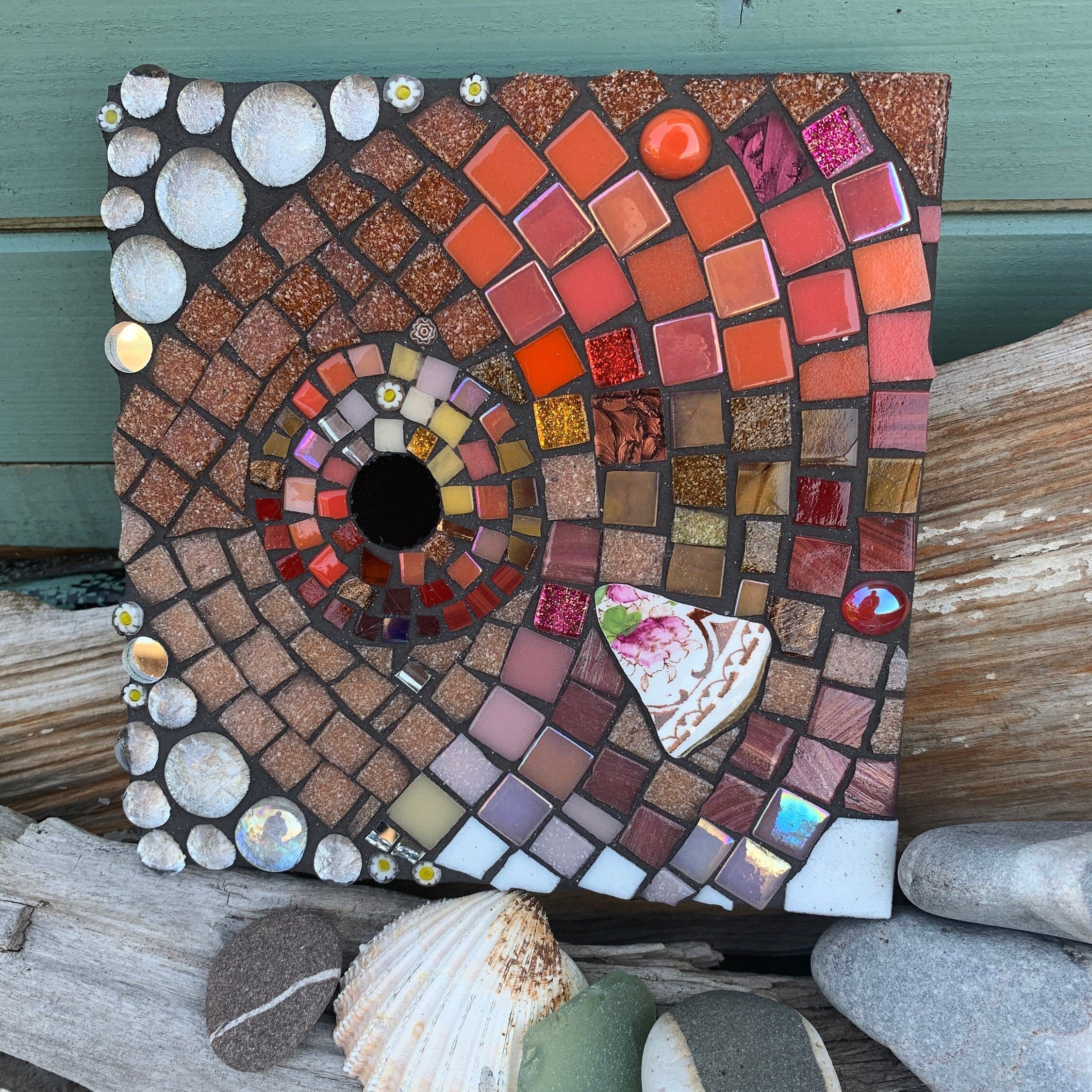 Gloria Goldfish Mosaic Wall Art - Etsy