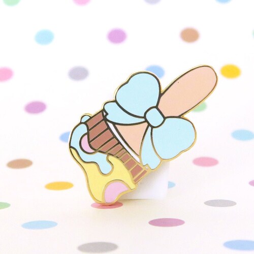 Baby Paint Brush Neopets Enamel Pin Paint Brush Bow Baby Etsy Canada
