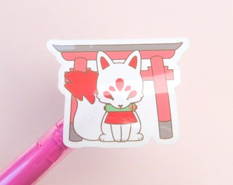 Shrine Kitsune Vinyl Sticker