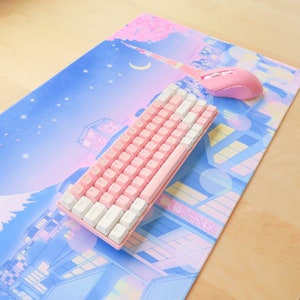 Tokyo Moonlight Deskmat - Kawaii Desk Mat image 2