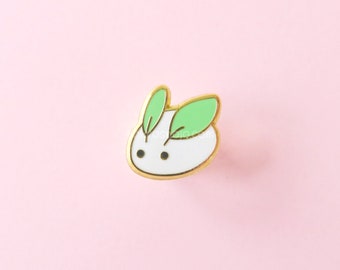 Mini Snow Bunny Enamel Pin
