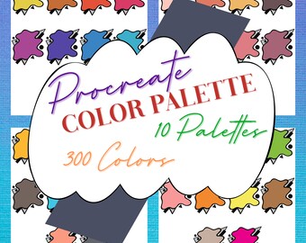 Compatible con iPad Pro - Paleta de colores Procreate y pinceles gratuitos para artistas digitales e ilustradores - Set de sellos de regalo
