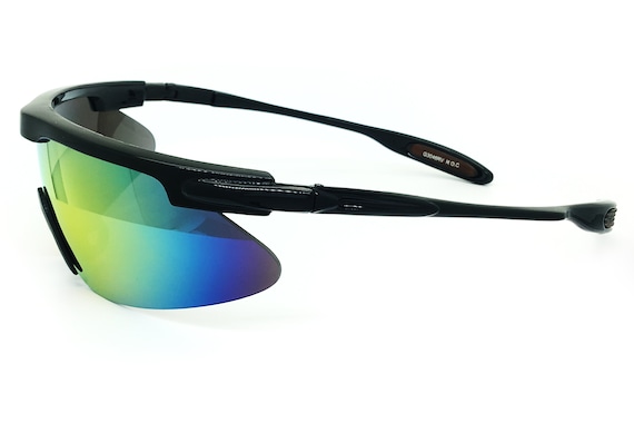 O2 Eyewear 3046 Sports Sunglasses for Baseball Running Cycling Fishing Golf  Driving BKM 
