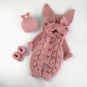 Set pagliaccetto e stivali per neonato Tuta lavorata a maglia per neonato Abbigliamento invernale per neonato Set neonato Set regalo per la nuova mamma Completo da portare a casa