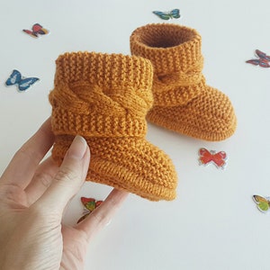 Knitted Baby Booties, Baby Shoes Newborn Socks, Baby Shower,Gift for Baby.Pregnancy Announcement.Ready to ship.Baby Gender Reveal