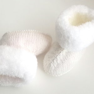Gehäkelte Babyschuhe, unisex Babyschuhe, Baby-Schuhe, Babyschuhe, 0-3, 3-6, 6-9 Monate, Winterstiefel, Baby-Dusche-Pelz, Geschenk für baby