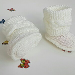 Knitted Baby Booties, Baby Shoes Newborn Socks, Baby Shower,Gift for Baby.Pregnancy Announcement.Ready to ship.Baby Gender Reveal