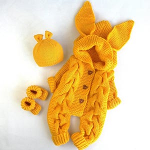 Set pagliaccetto e stivali per neonato Tuta lavorata a maglia per neonato Abbigliamento invernale per neonato Set neonato Set regalo per la nuova mamma Completo da portare a casa