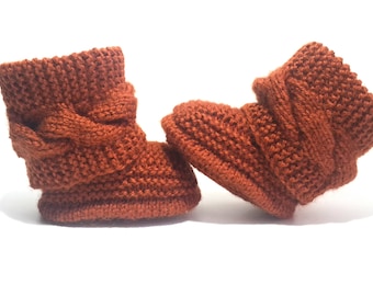 Knitted Baby Booties, Baby Shoes Newborn Socks, Baby Shower,Gift for Baby.Pregnancy Announcement.Ready to ship.Baby Gender Reveal