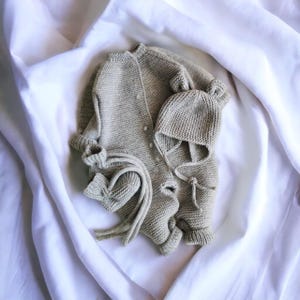 Set pagliaccetto e stivali per neonato Tuta lavorata a maglia per neonato Abbigliamento invernale per neonato Set neonato Set regalo per la nuova mamma Completo da portare a casa