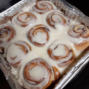 Cinnamon Rolls w/ icing (Not Gluten Free)