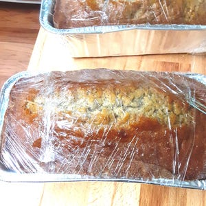 Fresh Baked Banana Bread Homemade, Moist Snack