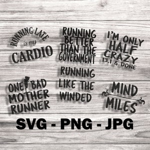 Running Themed Vector Collection - Template SVG/PNG/JPG Vector File