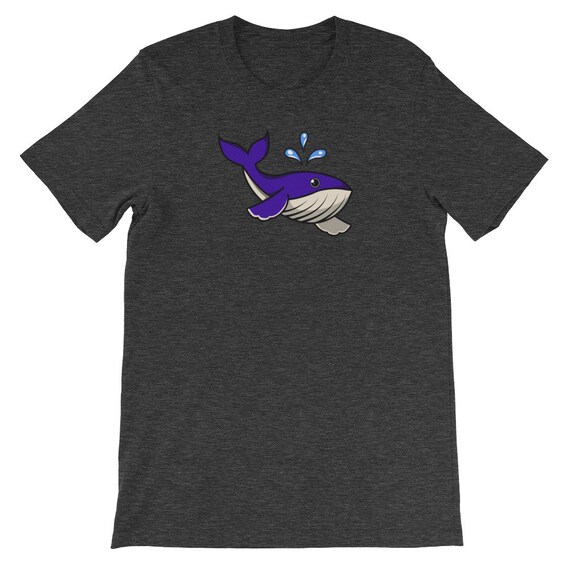 Rorqual bleu de de de bande dessinée Illustration Noël cadeau manches courtes T-Shirt unisexe cb9f0d Rorqual bleu de de de bande dessinée Illustration Noël cadeau manches courtes T-Shirt unisexe cb9f0d