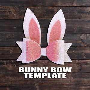 Paashaas Bow SVG Vector Template Patroon Download