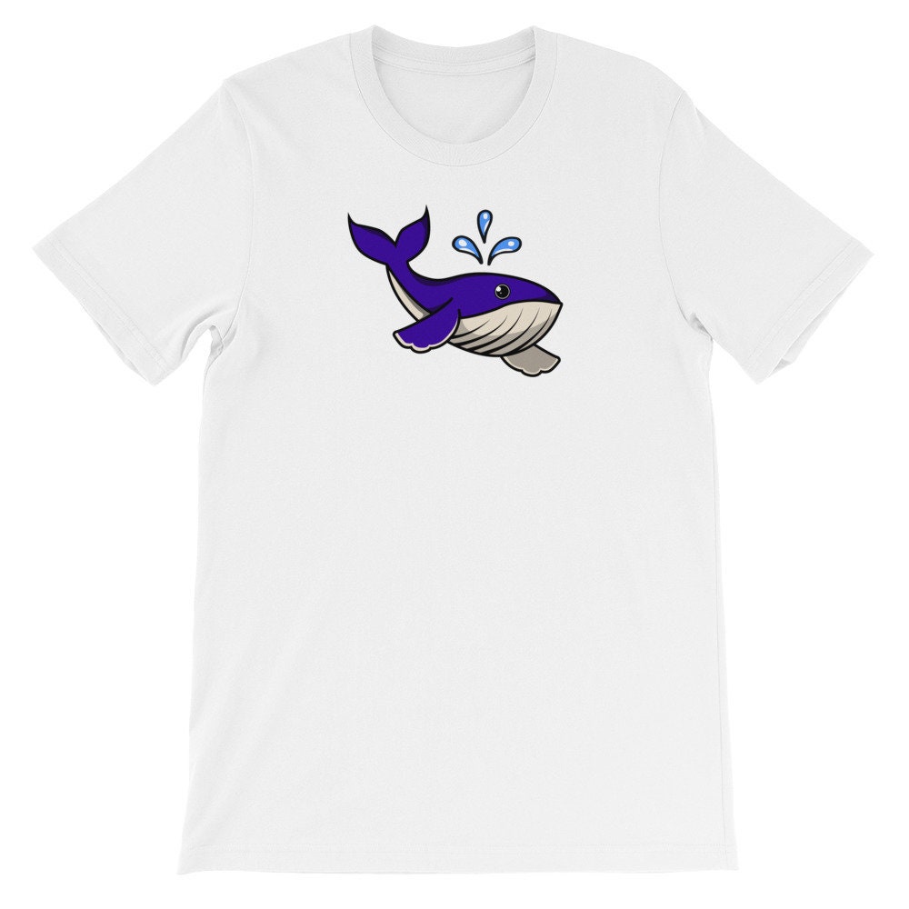 Rorqual bleu de bande dessinée Illustration Noël cadeau manches courtes T-Shirt unisexe Rorqual bleu de de de bande dessinée Illustration Noël cadeau manches courtes T-Shirt unisexe cb9f0d