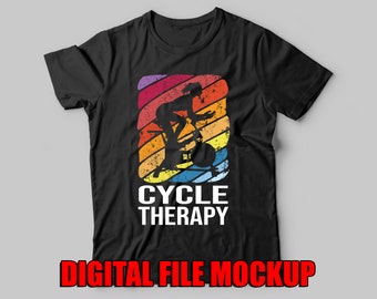 Cycle Therapy Cycling Spin Bike Class T-shirt Screen-print Digital Download