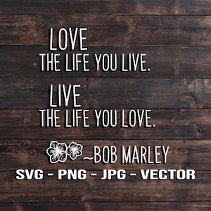 Ama la vida que vives, vive la vida que amas - Cita de playa Plantilla vectorial de letrero SVG / PNG / jpg / dxf diy Decoración de la casa de playa - Cricut Silhouette