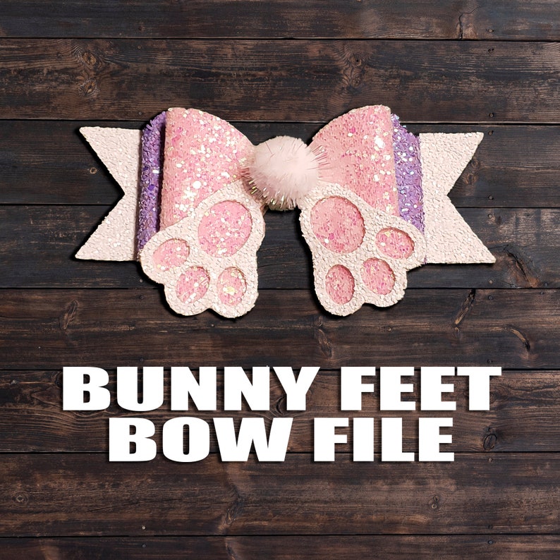 Download Easter Bow SVG Collection Bunny Bow Template Vector Pack ...
