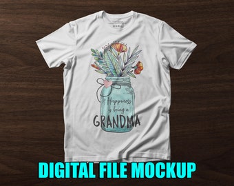 Happiness is being  grandma T-shirt Screen-print Digital Download File