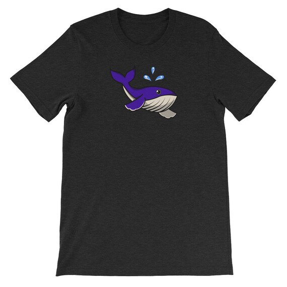 Rorqual bleu de de de bande dessinée Illustration Noël cadeau manches courtes T-Shirt unisexe cb9f0d Rorqual bleu de de de bande dessinée Illustration Noël cadeau manches courtes T-Shirt unisexe cb9f0d