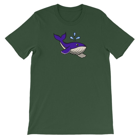 Rorqual bleu de de de bande dessinée Illustration Noël cadeau manches courtes T-Shirt unisexe cb9f0d Rorqual bleu de de de bande dessinée Illustration Noël cadeau manches courtes T-Shirt unisexe cb9f0d