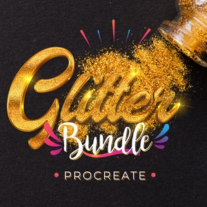 93 Glitter Procreate Brushes Bundle