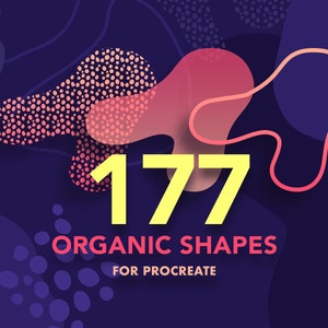 177 Organic Shapes Procreate Stamps