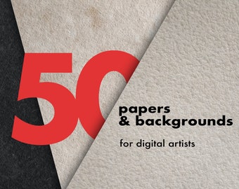 50 Papers & Backgrounds for Procreate, Photoshop, Affinity. Digital Paper, Paper backgrounds, Procreate paper texture