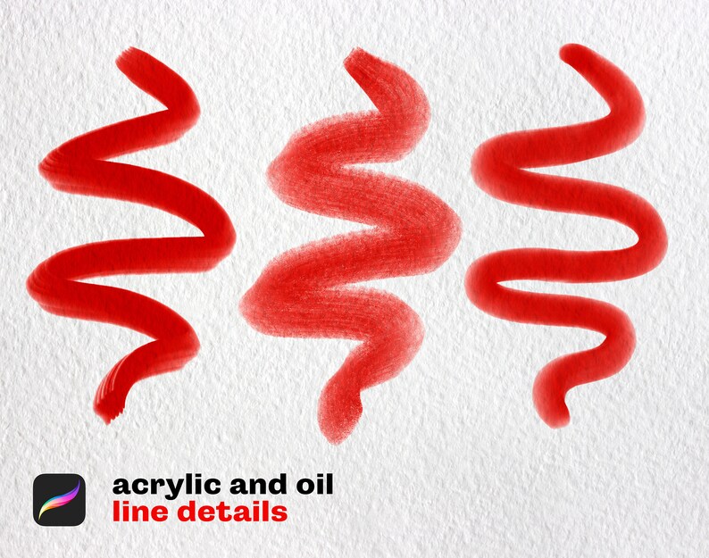 Oil and Acrylic Procreate Brush Set: Painting & Blending (Digital Download) zdjęcie 4