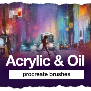 procreate oil and acrylic brushes, procreate oil brushes, procreate paint brushes, procreate paint brush