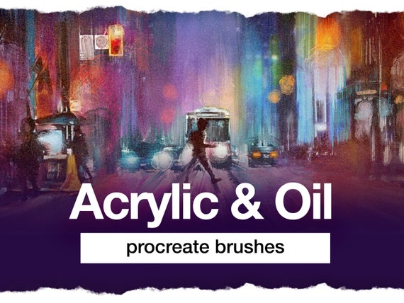 Oil and Acrylic Procreate Brush Set: Painting & Blending (Digital Download)
