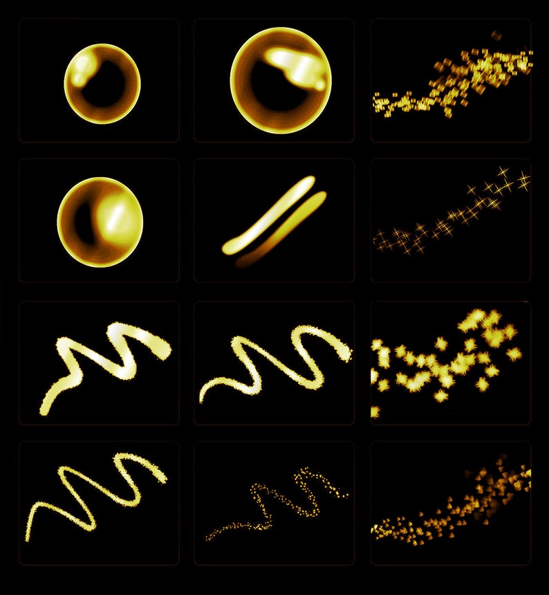 80 Light Procreate Brushes Procreate Neon Brushes Procreate Etsy