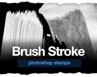 140 Brushstroke Photoshop Stamps: High-Resolution ABR Brushes