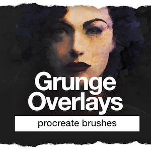 Procreate Brushes - Grunge Overlays, Procreate Stamps