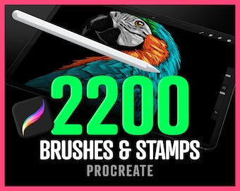 2200+ Procreate Brushes and Textures: Whole Store Bundle (Digital Download)