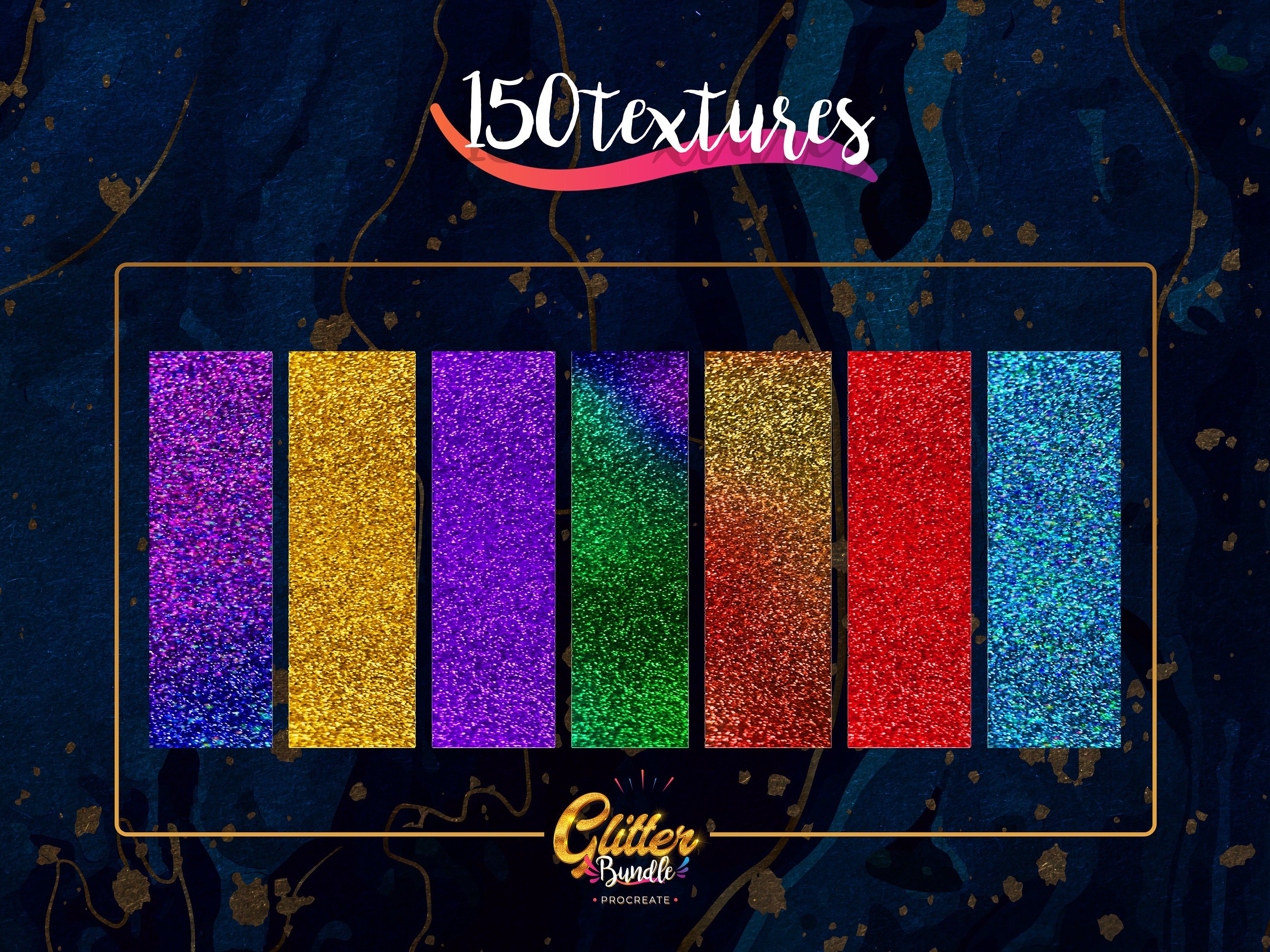 93 Glitter Procreate Brushes Bundle - Etsy