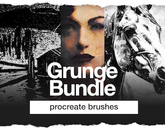 300+ Procreate Brushes - Grunge Bundle