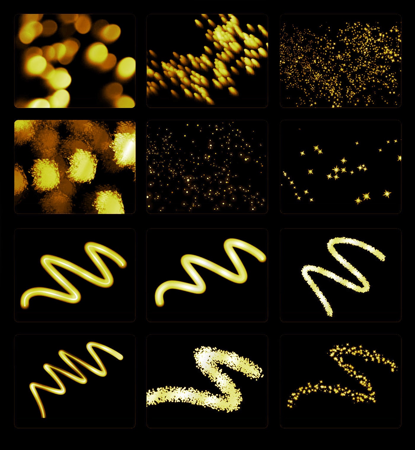 80 Procreate Lights Brushes Procreate Light Brushes Etsy